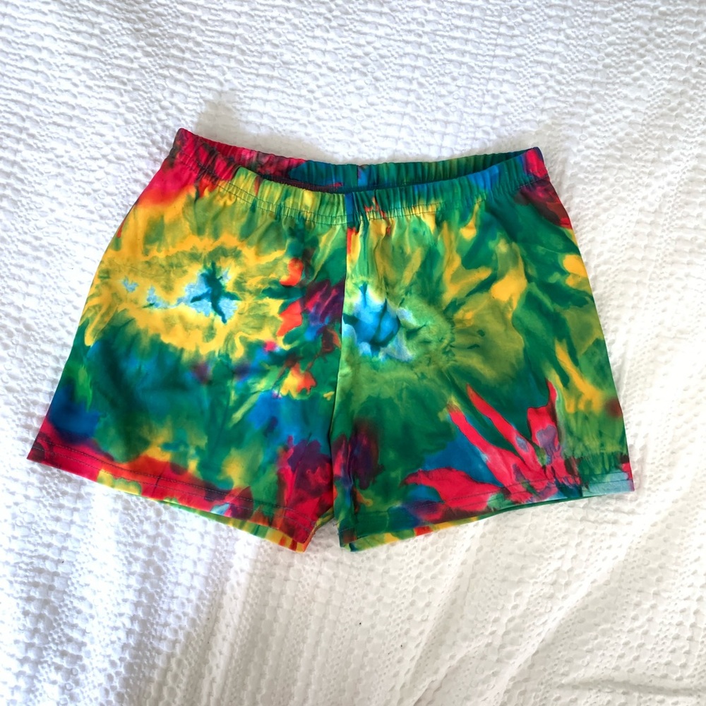 Funkadelic Tie Dye Volleyball Spandex Shorts